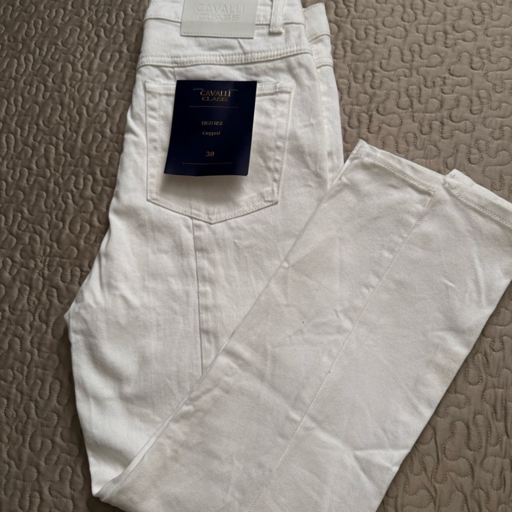 Cavalli Class Woman’s White Jeans